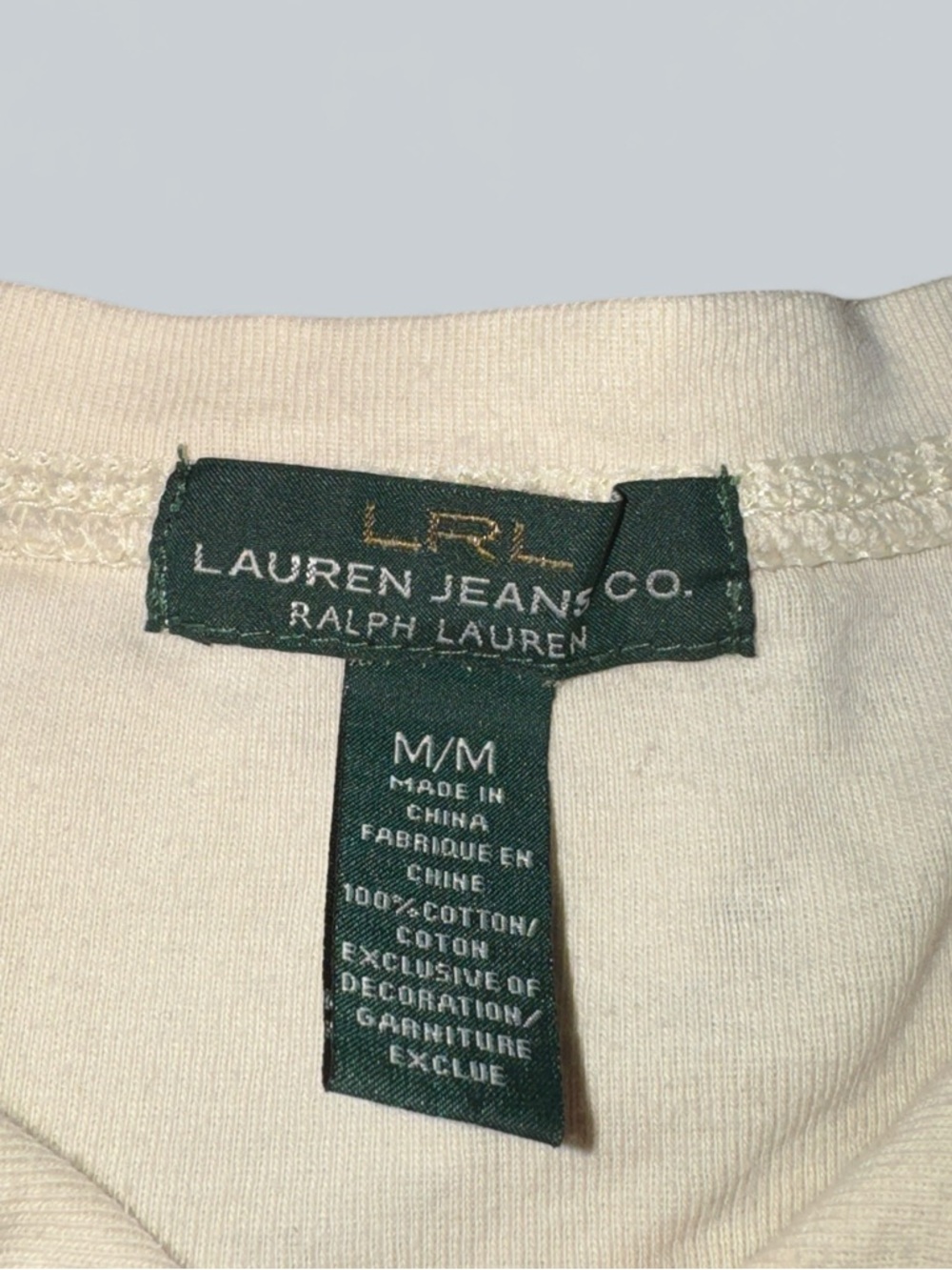 Lauren Ralph Lauren Classic Lace Henley Top - Picture 2 of 4